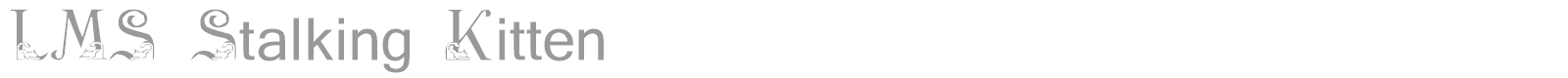 LMS Stalking Kitten font preview